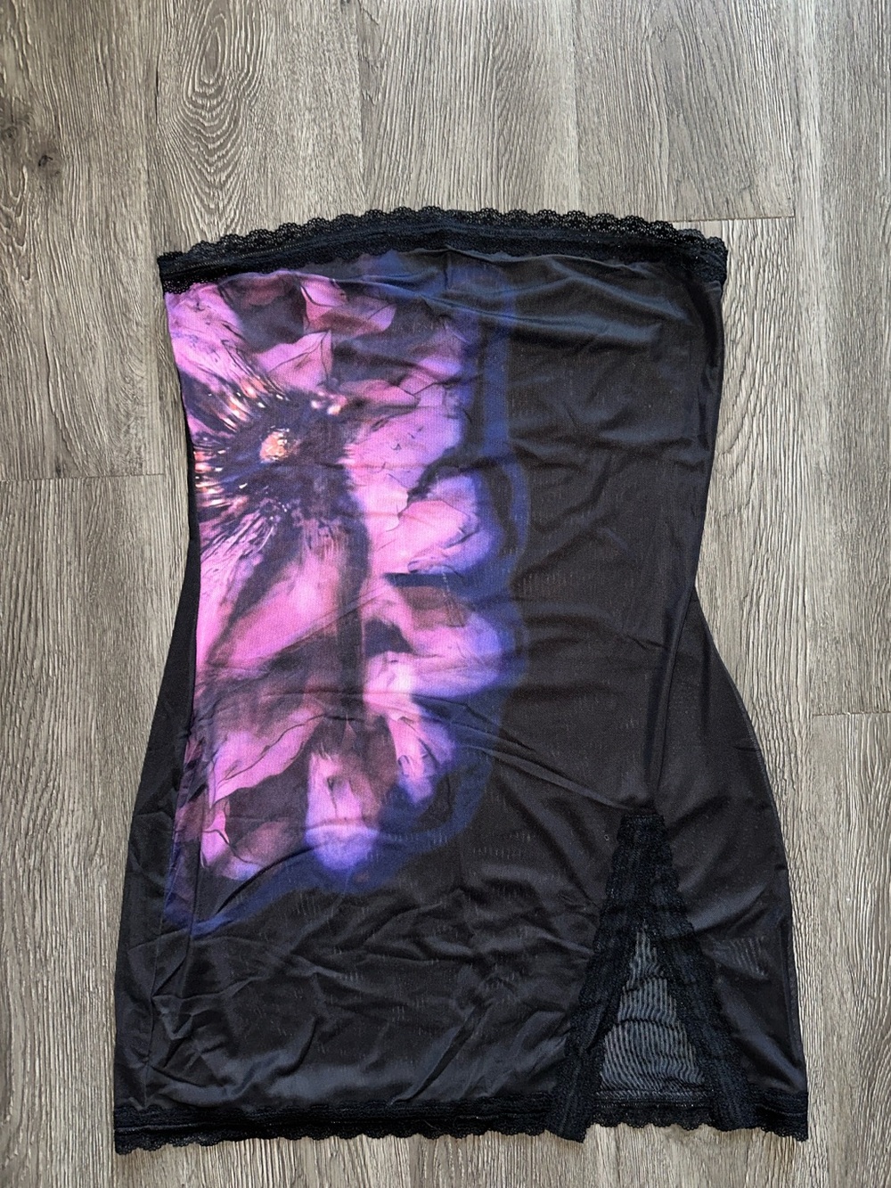 Orquídeas Mesh Mini Dress
